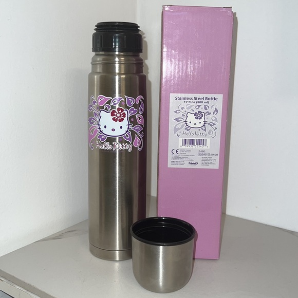 SANRIO Hello Kitty Stainless Steel Tumbler 17oz Collectible Thermos - Picture 3 of 13